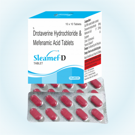 Sleamef-D Tablets - Drotaverine Hydrochloride & Mefenamic Acid Tablets