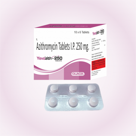 Yevozith-250 Tablets - Azithromycin 250 mg. Tablets