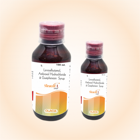 Sleacof-L Cough Syrup  - Levosulbutamol, Ambroxal, Guaiphensein