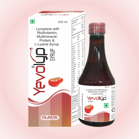 Yevolyp Syrup - Lycopene, Multivitamin, Multimineral, Protein, Carbohydrate, L-Lysine