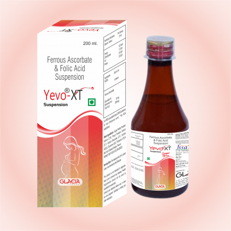 Yevo-XT Suspension - Ferrous Ascorbate, Folic Acid Suspension